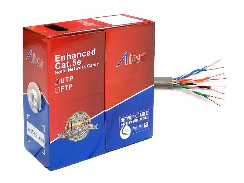 UTP kabel CAT 5E CCA  ALIEN 0.5mm 100m