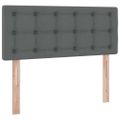 vidaXL Postel s úložným prostorem a matrací Tmavo šedá 120 x 200 cm