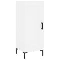 vidaXL Komoda biela 34,5x34x90 cm spracované drevo