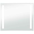 vidaXL Kúpeľňové nástenné zrkadlo s LED osvetlením 80x60 cm