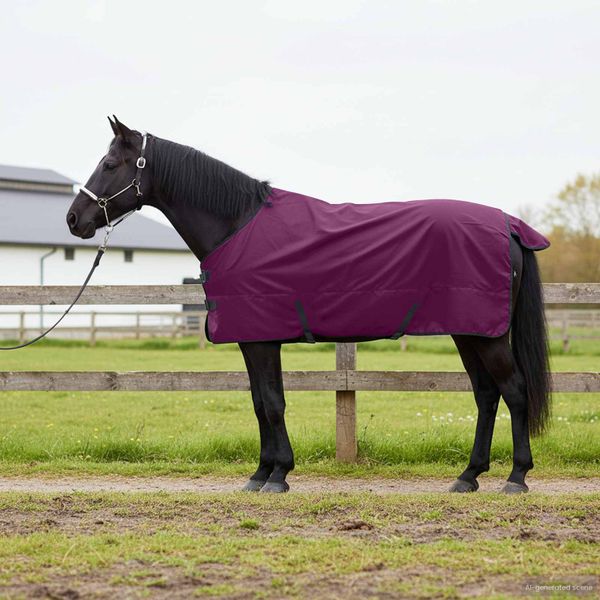 vidaXL Plášť pre kone Tmavozelená a čierna 155 cm Polyester