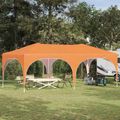vidaXL Prístrešok na párty 575 x 288 x 245 cm Oranžová Oxfordská látka