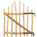 vidaXL Zakrytá brána 100 x 120 cm Impregnované Lieskové Dřevo Prírodná
