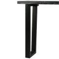 vidaXL Konzolový stolík masívne mindi drevo 110x35x75 cm sivý