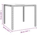 vidaXL 3-dielna záhradná bistro súprava s vankúšmi béžová polyratan