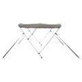 vidaXL Strieška Bimini s 3 oblúkmi a sieť. stenami 183x(154-167)x137cm