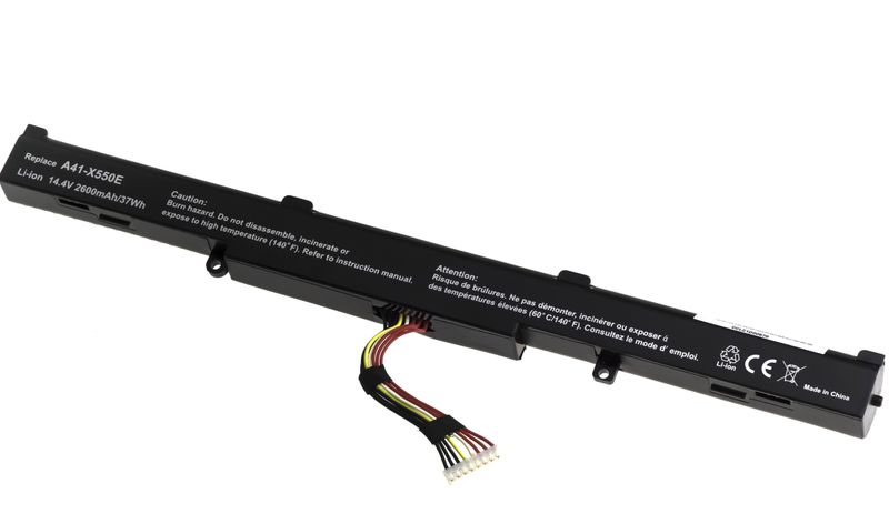 Batéria T6 Power pre Asus X450J, X550Z, X750J, X751L, X751LA, X751MA, 2600mAh, 37Wh, 4cell, Li-ion