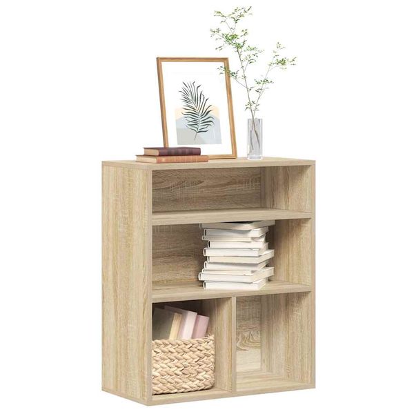 vidaXL Knižnica dub sonoma 60x30x71,5 cm kompozitné drevo