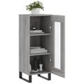 vidaXL Komoda sivý dub sonoma 34,5x34x90 cm spracované drevo