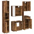 vidaXL Sada kúpeľňového nábytku 5 ks Staré drevo 64,5 x 33,5 x 59 cm