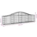 vidaXL Oblúkový gabionový kôš 200x30x40/60 cm pozinkované železo