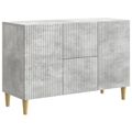 vidaXL Servírovacia skriňa so zásuvkou Betónovo sivá 89 x 34,5 x 60 cm