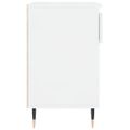 vidaXL Botník lesklý biely 70x36x60 cm spracované drevo