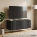 vidaXL Nástenná TV skrinka 78,5 x 41 x 30 cm Čierna Kompozitné drevo