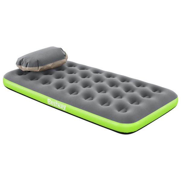 Bestway Vzduchový matrac 1-miestny 188 x 99 x 22 cm Šedá a zelená
