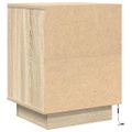 vidaXL Nočné skrinky s LED osvetlením 2 ks Dub sonoma 38x34x50 cm