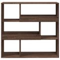 vidaXL Knižnica/deliaca stena hnedý dub 100x33x94,5 cm