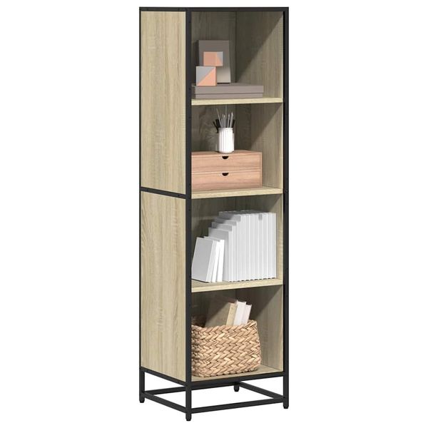 vidaXL Knižnica dub sonoma 40x35x139 cm kompozitné drevo