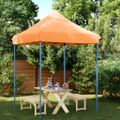 vidaXL Skladací pop-up párty stan oranžový 200x200x306 cm