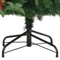 vidaXL Umelý vianočný stromček Zelená 180 cm PVC, kov a plast