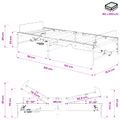 vidaXL Elektrický nastaviteľný rám postele Biela 80 x 200 cm Oceľ