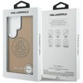 Puzdro Karl Lagerfeld Perforated KL MagSafe pre Samsung Galaxy S26 Ultra hnedá