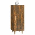 vidaXL Komoda dymový dub 34,5x34x90 cm spracované drevo