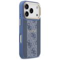 Obal Guess pre iPhone 17 Pro HC MAGSAFE PU W/ 4G PU STRIPE modrý