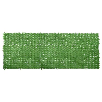 vidaXL Balkónová markíza so zelenými listami 400x150 cm