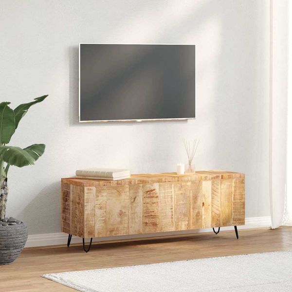 vidaXL TV skrinka 110x30x40 cm masívne mangovníkové drevo