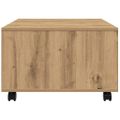 vidaXL Konferenčný stolík dub artisan 60x60x38 cm kompozitné drevo