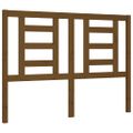 vidaXL Rám postele s čelom medovohnedý malé dvojlôžko masívne drevo
