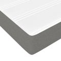 vidaXL Matrac s taštičkovými pružinami stredná tvrdosť tmavosivý 100x200x20 cm látka