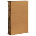 vidaXL CD Skrinka Dymový dub 60 x 17 x 92 cm Kompozitné drevo