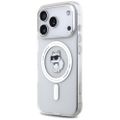 Puzdro Karl Lagerfeld IML Choupette MagSafe pre iPhone 17 Pro transparentné