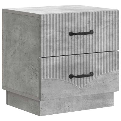 vidaXL Nočný stolík Betónovo sivá 43 x 34,5 x 44,5 cm Kompozitné drevo
