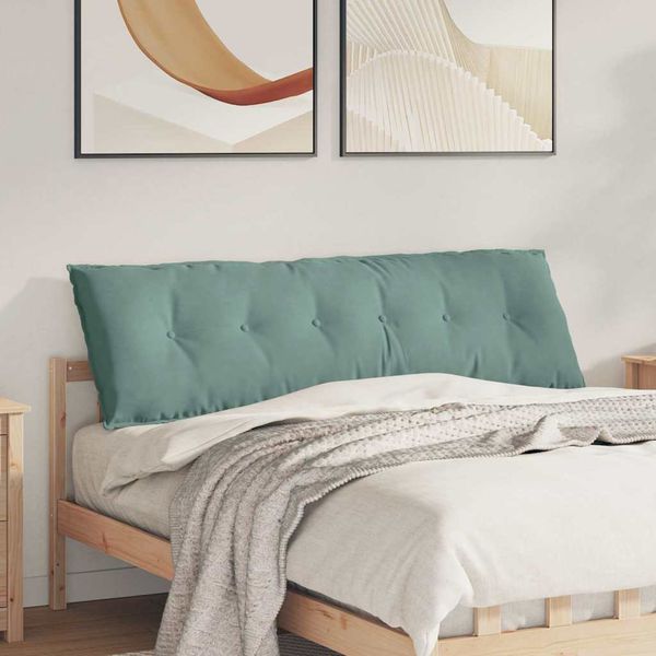 vidaXL Poduška na chrbát Morská zelená 160 x 50 cm Kordúrová tkanina