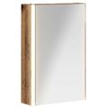 vidaXL Kúpeľňová zrkadlová skrinka Staré drevo 33 x 11,5 x 50 cm
