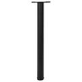 vidaXL Stolové nohy s nastaviteľnou výškou, čierne 710 mm 4 ks