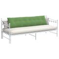 vidaXL Poduška na chrbát Svetlo zelená 200 x 50 cm Kordúrová tkanina