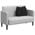 vidaXL Poduška na chrbát Čierna 60 x 20 x 50 cm látka