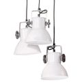 vidaXL Závesná lampa 25 W biela 30x30x100 cm E27