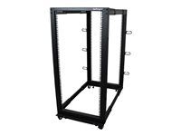 Adjustable Server Rack (4POSTRACK25U) - Stojanový rozvádzač open frame - čierna - 25U - pre P/N: CABSCREWM5B, CABSCREWSM5, CABSCREWSM5B, CABSCREWSM62, CABSCREWSM6B, CABSCRWS1224