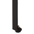 vidaXL Konzolový stolík hnedý 110x35x76 cm mangovníkový masív a železo