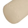 vidaXL Podložkové vankúše 2 pcs Krémová Ø 15 x 40 cm Mikrovlákno