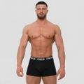 Pánske boxerky FIT Trunks 3Pack Black - GymBeam, veľkosť XL, 100% Polyethylene
