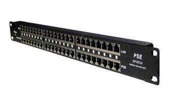 24-portový stienený pasívny POE panel
