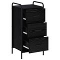 vidaXL Servírovacia skriňa Čierny dub 97 x 33 x 81 cm Kompozitné drevo