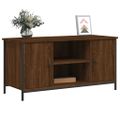 vidaXL TV skrinka hnedý dub 100x40x50 cm spracované drevo