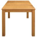 vidaXL Jedálenský stôl 150 x 85 x 75 cm Masívne dubové drevo Prírodná